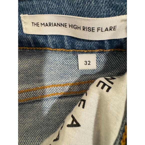 Aritzia Denim Forum The Marianne High Rise Flare Organic Cotton Jeans Size 32 - Picture 4 of 7